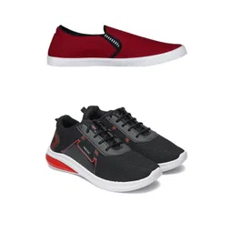 Free Kicks Men Multicoloured Mesh Marking Running Sports Shoes