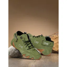 OZJI Men Basketball Lace-Ups Non-Marking Shoes