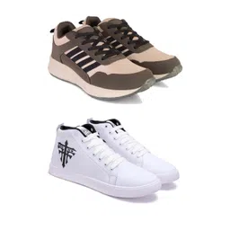 DRACKFOOT Men Non-Marking Running Sports Shoes