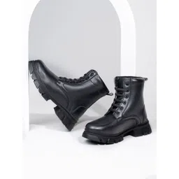 The Roadster lifestyle Co Women Block Heeled Ankle Boots