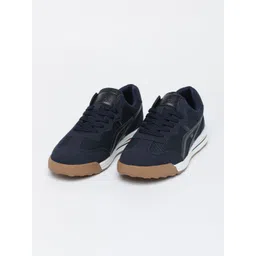 Snitch Men Lace-Ups Navy Mesh Solid Sneakers