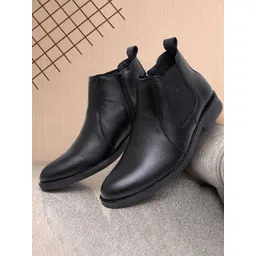 ARAMISH Men Leather Chelsea Boots