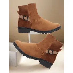 Denill Women Round Toe Chelsea Boots