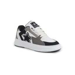 FAUSTO Men Colourblocked PU Sneakers