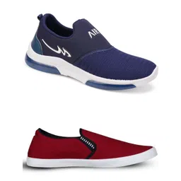 Spotwalk Men Set of 2 Slip-On Running Shoes