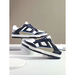 Styli Men Casual Colorblock Court Sneakers