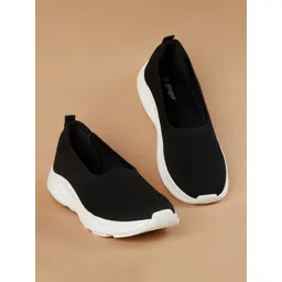 Ginger by Lifestyle Women Textured PU Slip-On Sneakers