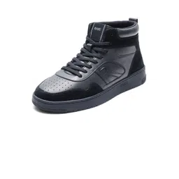 RARE RABBIT Men Perforations Round Toe Leather Lace-Ups Sneakers Shoes