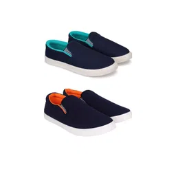 Spotwalk Men Pack Of 2 Pair Slip-On Sneakers
