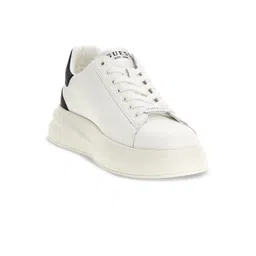 GUESS Men Leather Lace Up Low Top Sneakers