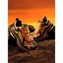 The Souled Store Men Printed PU Sneakers