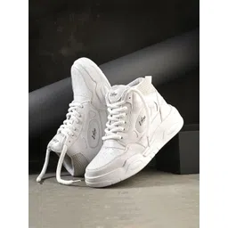 knoos Men Colourblocked High-Top Sneakers