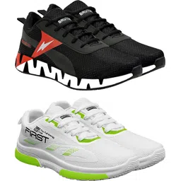 Combo Pack of 2 Trendy & Stylish Sports Shoes Running Shoes For Men