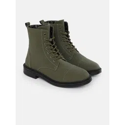 The Roadster Life Co. Women Textured Lace-Ups Boots