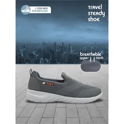 TRV Men Mesh Running Non-Marking Shoes
