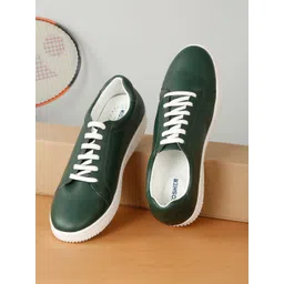 Kosher Men Solid Lace-Up Sneaker Shoes