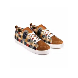 KobSook Men Printed Suede Sneakers