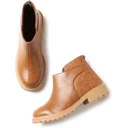 Women Solid Block Heels (Boots) Boots For Women