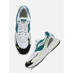 saucony Unisex 3D Grid Hurricane Colourblocked Sneakers