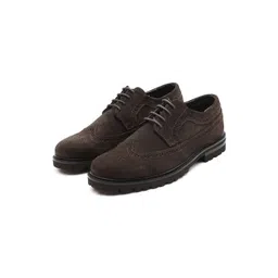 RARE RABBIT Men Textured Lace-Ups Suede Sneakers