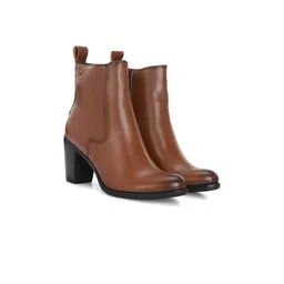 Delize Women Block-Heeled Winter Boots