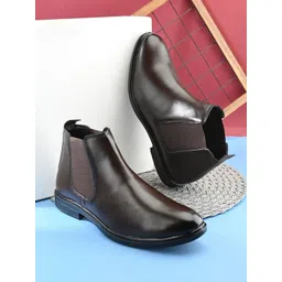 The Roadster Lifestyle Co. Men Slip-On Round Toe Chelsea Boots