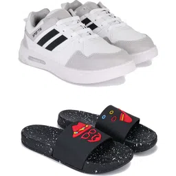 Men's Lightweight Running Shoes,Stylish Casual Shoes for Gym & Walking(Pack of2) Casuals For Men