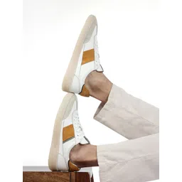 RARE RABBIT Men Sirius Textured Comfort Leather Sneakers