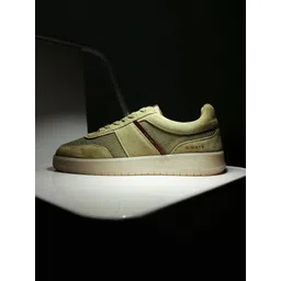 RARE RABBIT Men Rubio Textured Leather Sneakers