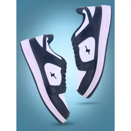 Sparx Men Colourblocked Striped Comfort Insole Contrast Sole Sneakers