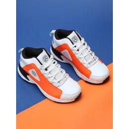 THNXBRO Men Colourblocked PU Sneakers