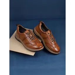 Mochi Men Perforations Round Toe Lace Ups Sneakers