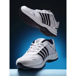 ASIAN Men White Mesh Running Non-Marking Shoes