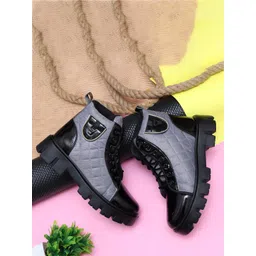 Rising Wolf Men Colourblocked High-Top Regular Boots