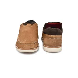 G L Trend Men Colourblocked Suede Slip-On Sneakers