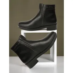 ELLE Women Block-Heeled Chelsea Boots