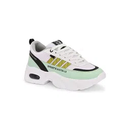 JK Port Men Printed Round Neck Lace Ups Running Non-Marking Shoes