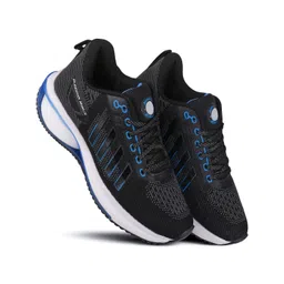 NOBELITE Men Black Striped Sneakers Casual Shoes