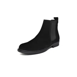 Warnex Men Round Toe Block Heel Chelsea Boots