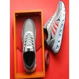 TIGONIS Men Grey Mesh Casual Shoes