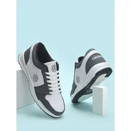 THNXBRO Men Solid Regular PU Sneakers