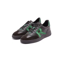 RARE RABBIT Men Printed Leather Sneakers