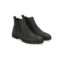 Delize Men Mid Top Round Toe Chelsea Boots