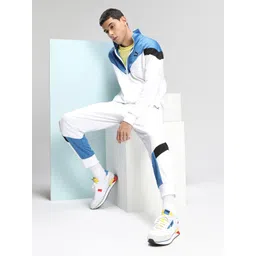 Puma Unisex White Woven-Design Sneakers