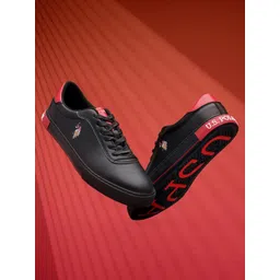 U.S. Polo Assn. Men MOORE 3.0 Minimal Colourblocked PU Sneakers