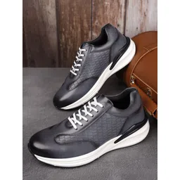 LOUIS STITCH Men's Dutch Grey Leatherette Fashion Sneaker Cushioned Casual Shoes
