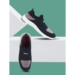 WELCOME Women Colourblocked Round Toe Mesh Slip-On Sneakers