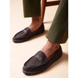 Liberty Men Charcoal  Slip-On Sneakers