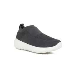 London Rag Men Knitted Woven Design Comfort Insole Mesh Contrast Sole Slip-On Sneakers