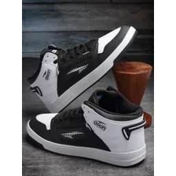 ASIAN Men Colourblocked Mid Top Lightweight Sneakers